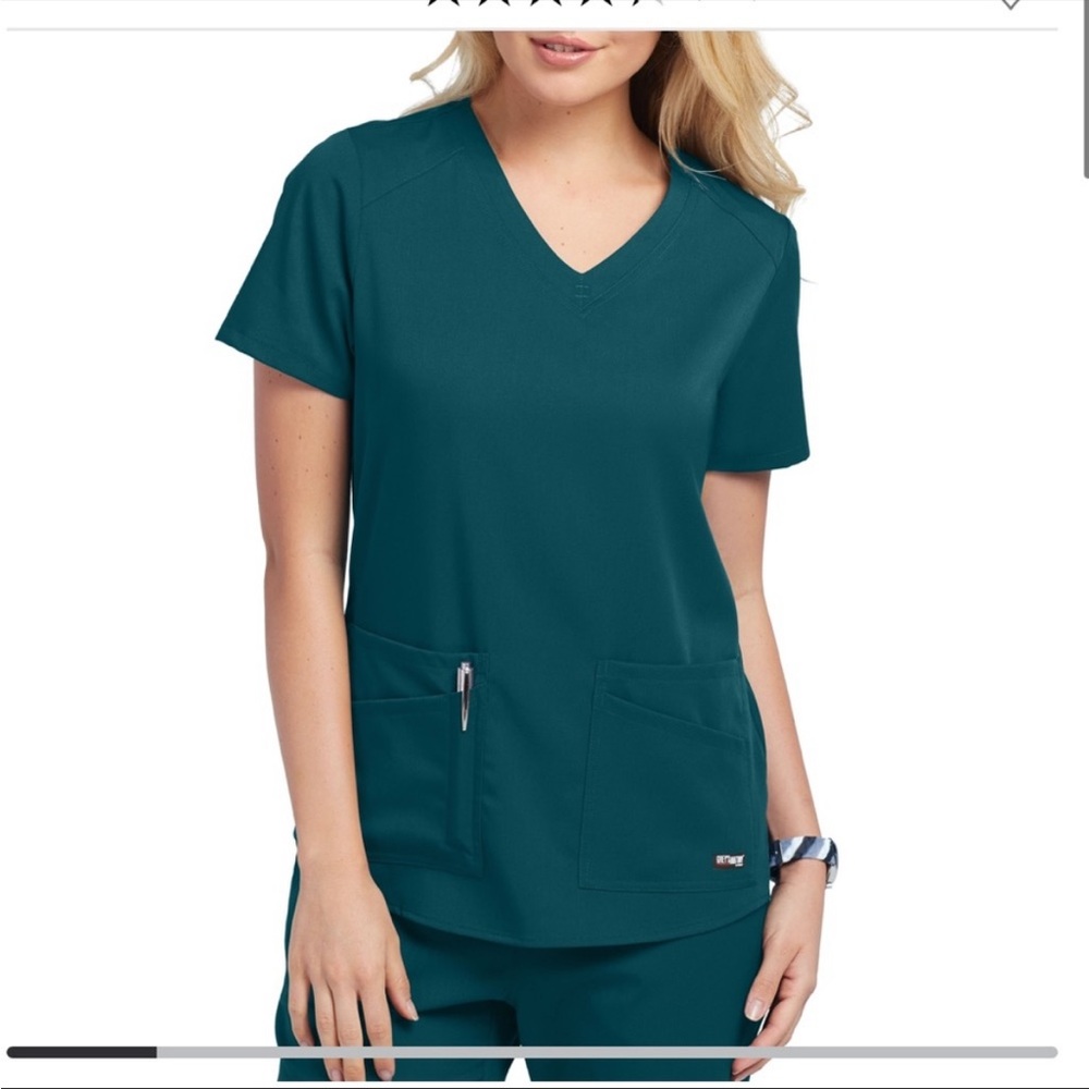 Grey’ Anatomy by Barco + Spandex Stretch. Bahama/Caribbean Blue
